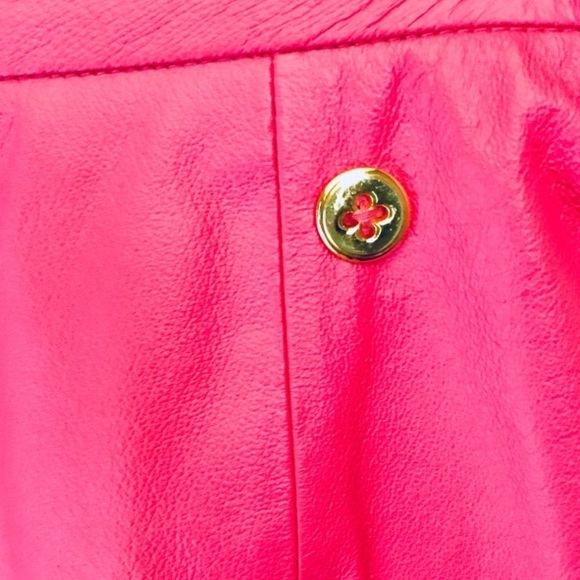 NWT Barbie Pink Leather Skirt Suit - Picture 8 of 8